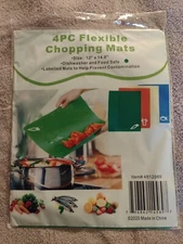 NEW – 4 Piece Flexible Chopping Mats – 12” x 15”