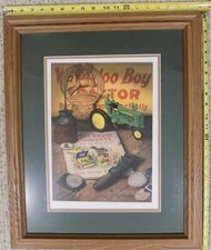 Framed Charles Freitag Memories of the Past John Deere Signed Artist Proof 7/95