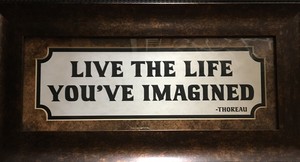 Live The Life You Ve Imagined Thoreau Quote Framed Ebay Live The Life You Ve Imagined Thoreau Quote Framed Ebay