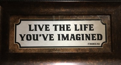 Live The Life You Ve Imagined Thoreau Quote Framed Ebay