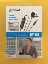 Boya BY-M1 V1 Omni Directional Lavalier Microphone for 3.5mm Jack New In Box