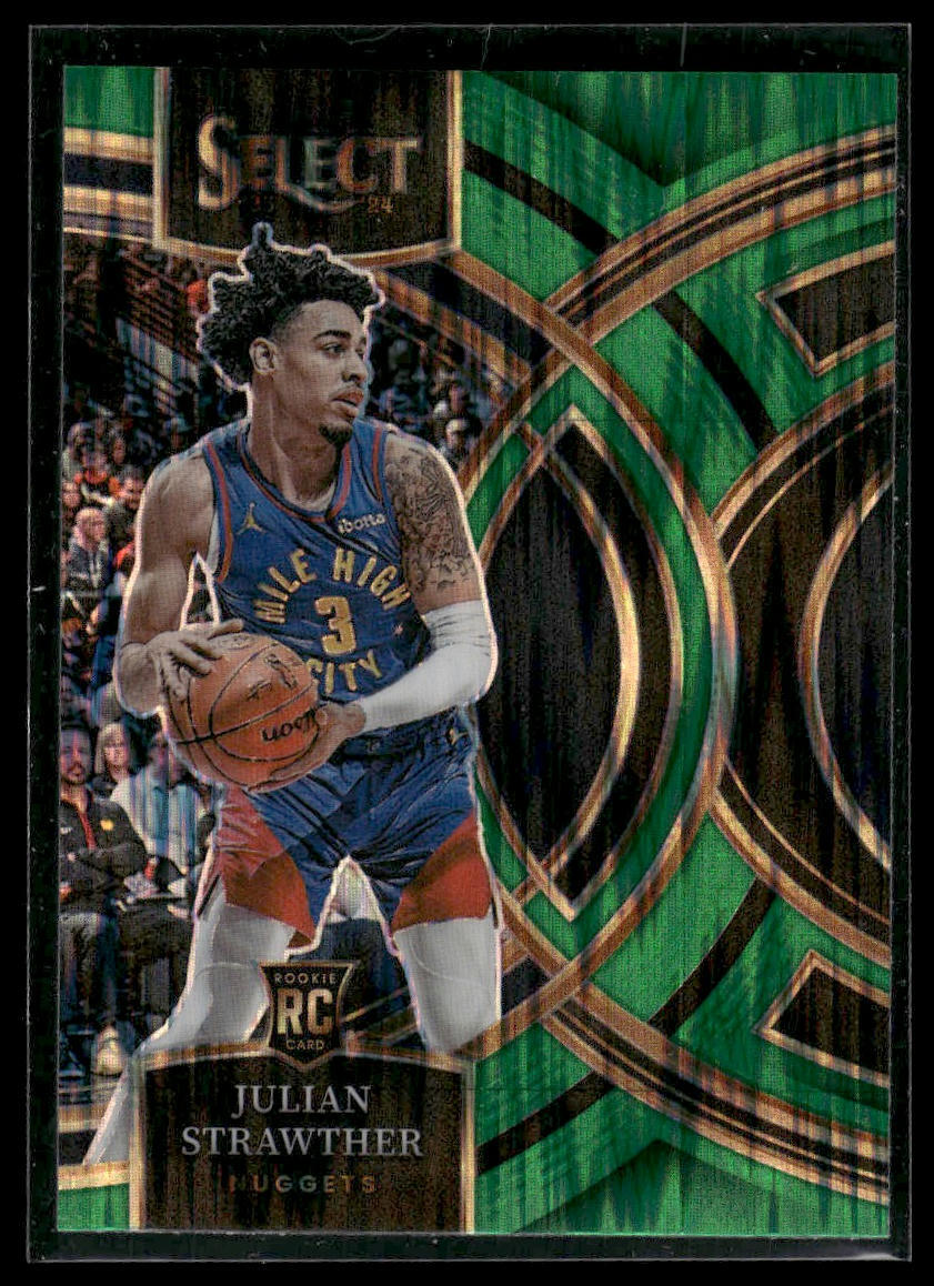 2023-24 Panini Select #101 Julian Strawther Green Shock Prizms