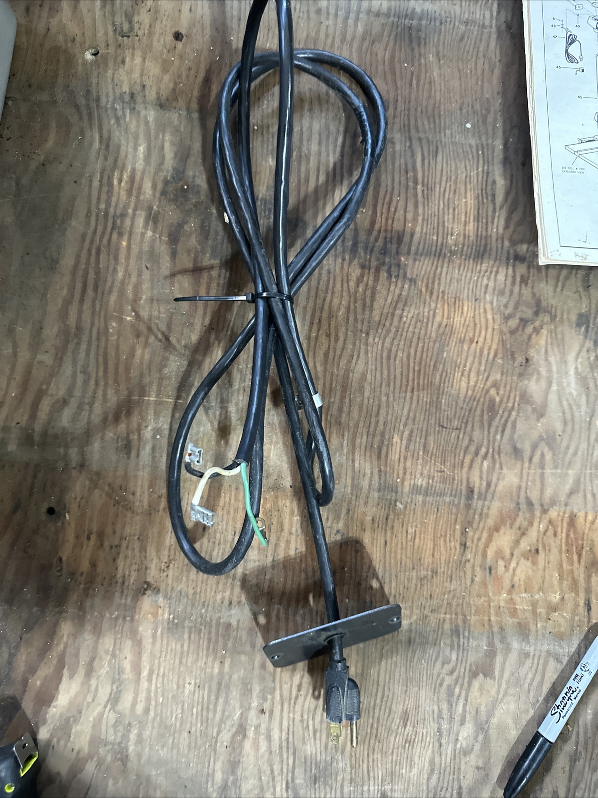 Craftsman Radial Arm Saw Power Cord and plug pn 37363 4 eBay