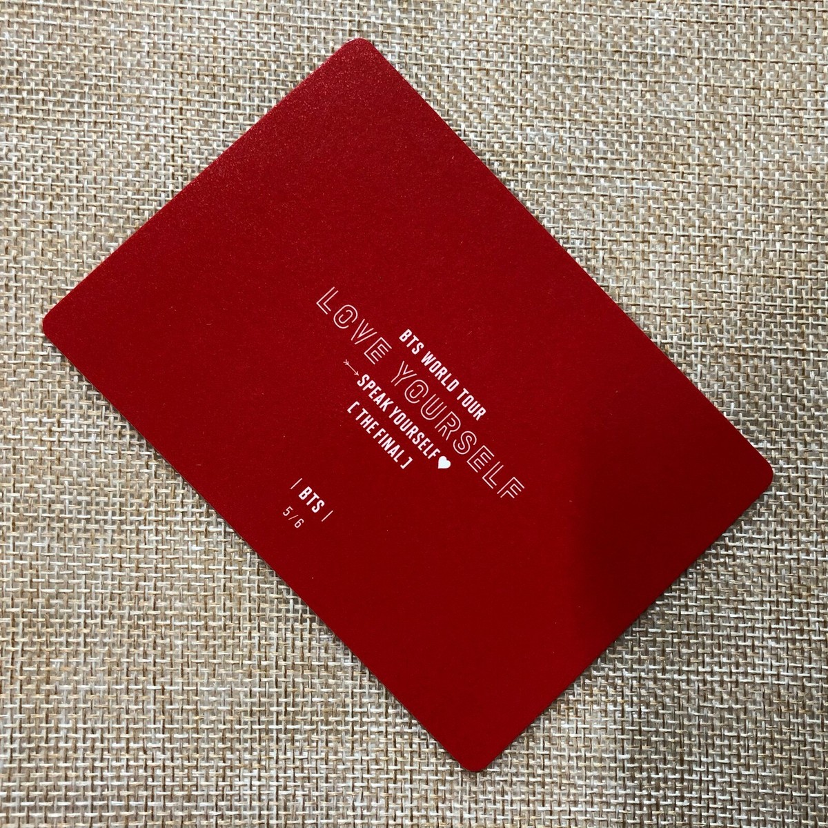 bts ジミン speak yourself the final トレカ BTS Love Yourself Speak Yourself Tour Final Army Booth