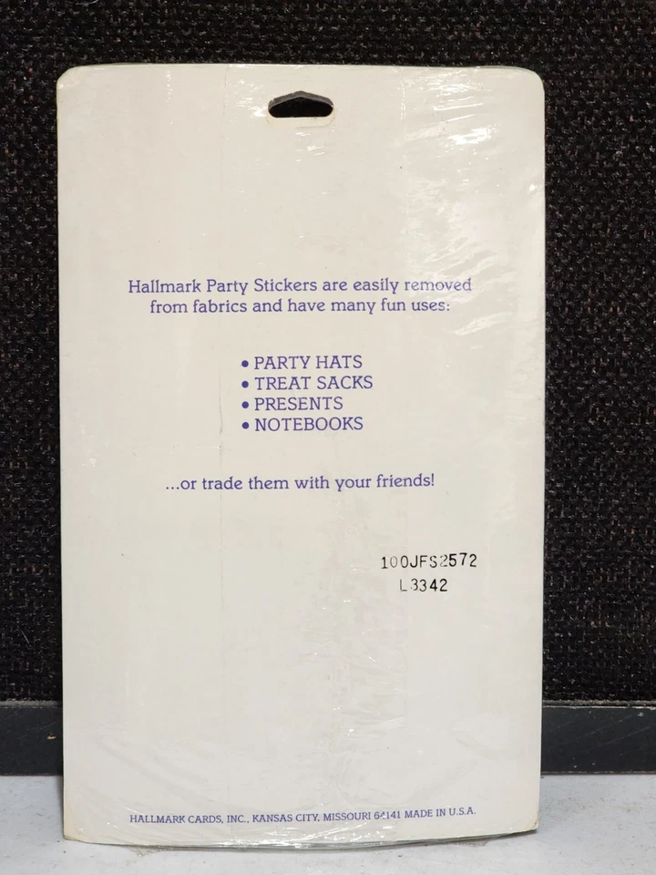 1983 НОВЫЙ ВИНТАЖНЫЙ Hallmark 4 листа вечеринки наклейки розовый животных свиньи птицы мыши собаки - Изображение 2 из 2