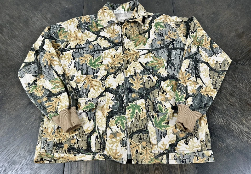 Vintage Predator Camouflage Button Up Hunting Shirt Sz Medium Made in USA - Image 2 of 4