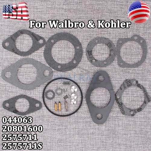 Carburetor Carb Repair Kit for Walbro 2575711s Kohler K241 K301 K321