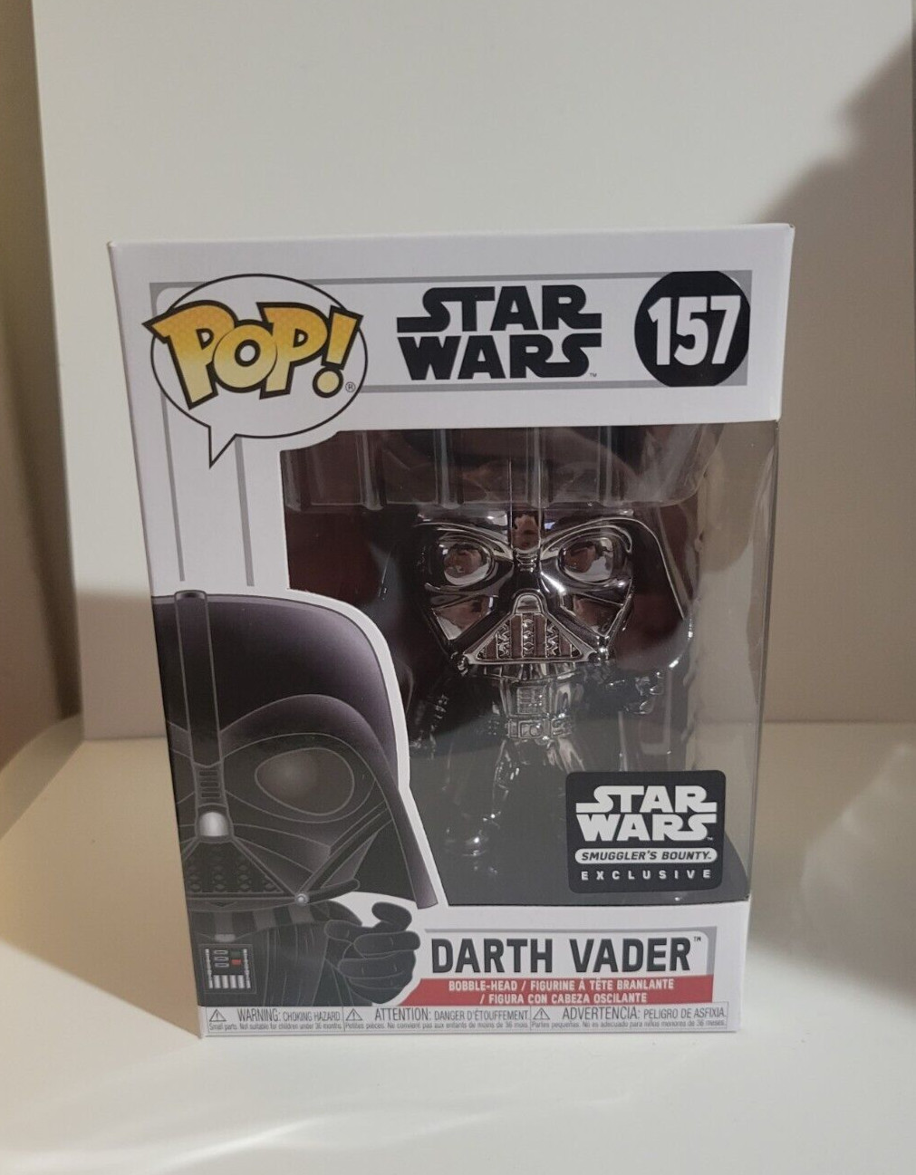 Funko Pop! Star Wars Darth Vader Negro Cromado #157 Recompensa De Contrabandista Exclusivo