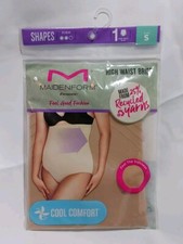 Maidenform Women's SMALL BEIGE High Waist Brief Flexees Feel Good Fashion NEW Pk
