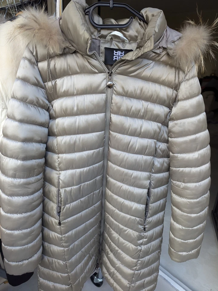 RIANI Winterjacke Steppmantel mit Echtpelz