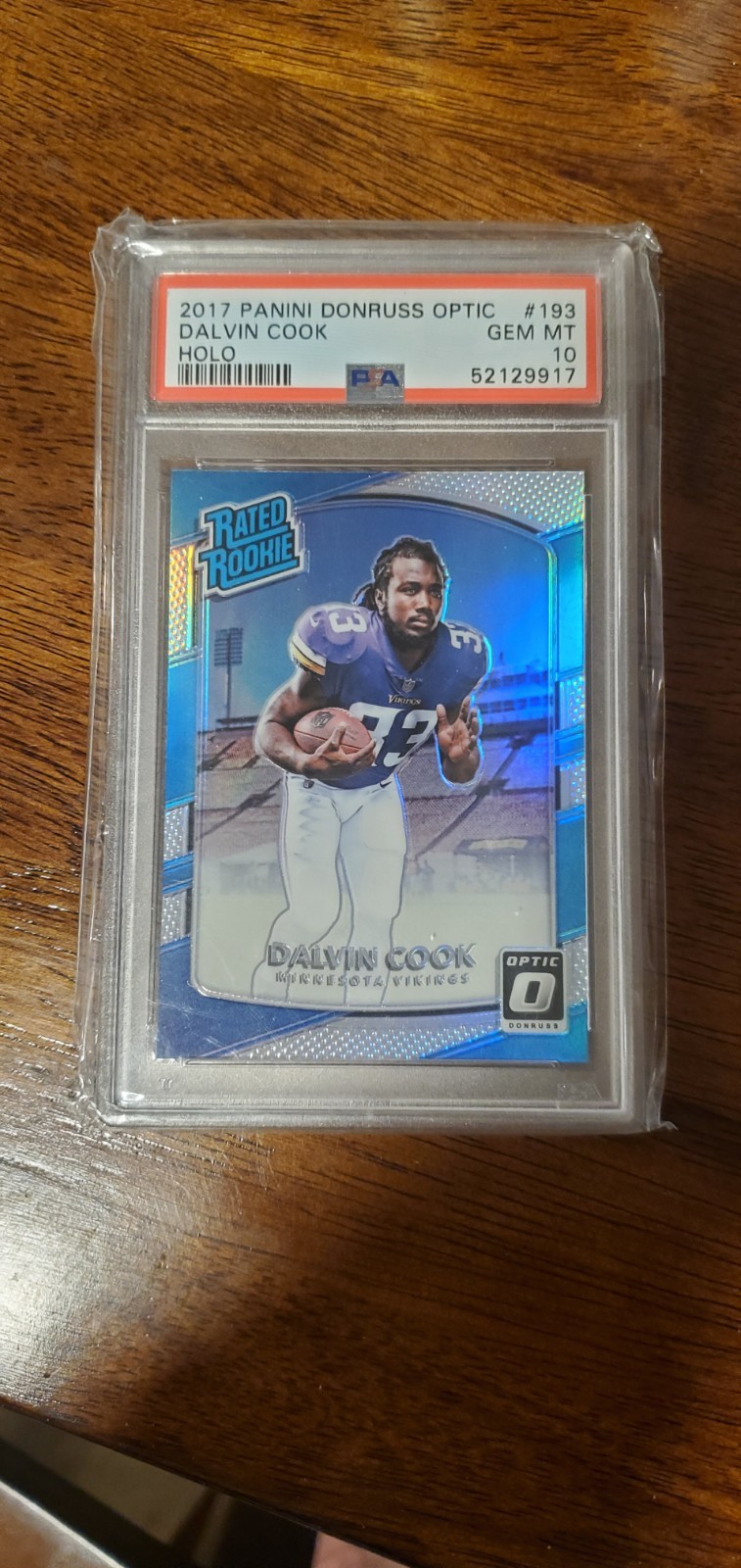 2017 Donruss Optic Dalvin Cook - Holo - #193 PSA 10 GEM MINT