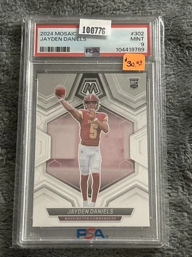 2024 Panini Mosaic Jayden Daniels #302(RC) PSA 9
