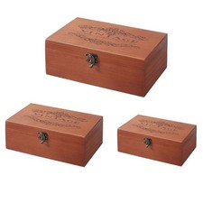 High Quality Home Office Storage Box Handmade Jewelry Sundries Retro S/M/L
