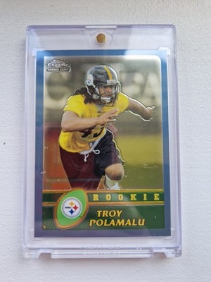 2003 Topps Chrome Troy Polamalu RC #274 Pittsburgh Steelers HOF Rookie Karte
