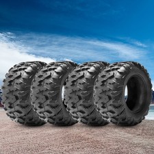 Set 4 25x10-12 25x11-12 ATV Tires UTV All Terrain Heavy Duty 25x11x12 25x10x12