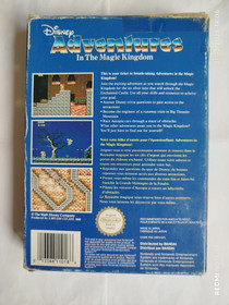 JEU DISNEY ADVENTURES IN THE MAGIC KINGDOM NINTENDO NES COMPLET PAL FR FAH