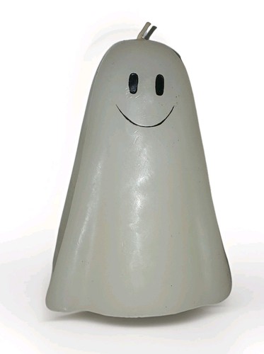 Ghost Candle Wax Figure Spooky Cute Halloween Decor Vintage Holiday Display 