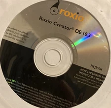 Roxio Creator DE 10.3 Sealed Software DVD CD Create Burn Media Audio P/N J250N
