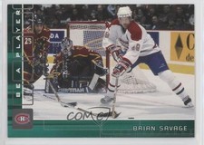 2001-02 ITG Be A Player Memorabilia 5/10 Brian Savage #157 y0i