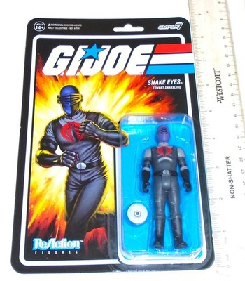 MIP MOC ACTION FIGURE 2022 Hasbro Super7 ReAction   Snake Eyes Covert Snakeling