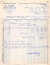 1956 A. AUGE A SAINT CLAIR SUR GALAURE - M. LE DIRECTEUR G. M. O. A POITIE