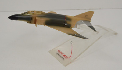 McDonnell Douglas F-4 Phantom II US Air Force Desk Model w/ Clear Stand 9'' Long