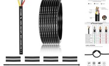 4 Conductor Electrical Wire UL 2464 22 AWG 4 Wire Cable Tinned 25FT 22 Gauge