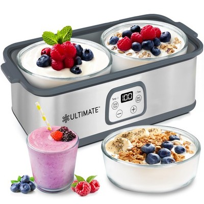 Ultimate Probiotic Yogurt Maker with Adjustable Time  Temp Control - Make Tri...