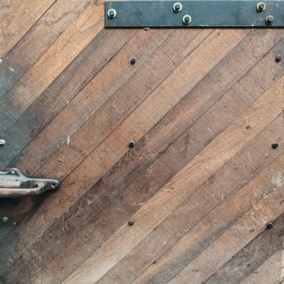 Старинный винтажный диагональный деревянный входной морозильник охладитель дверь каменщик оборудование трудно найти - Изображение 4 из 4