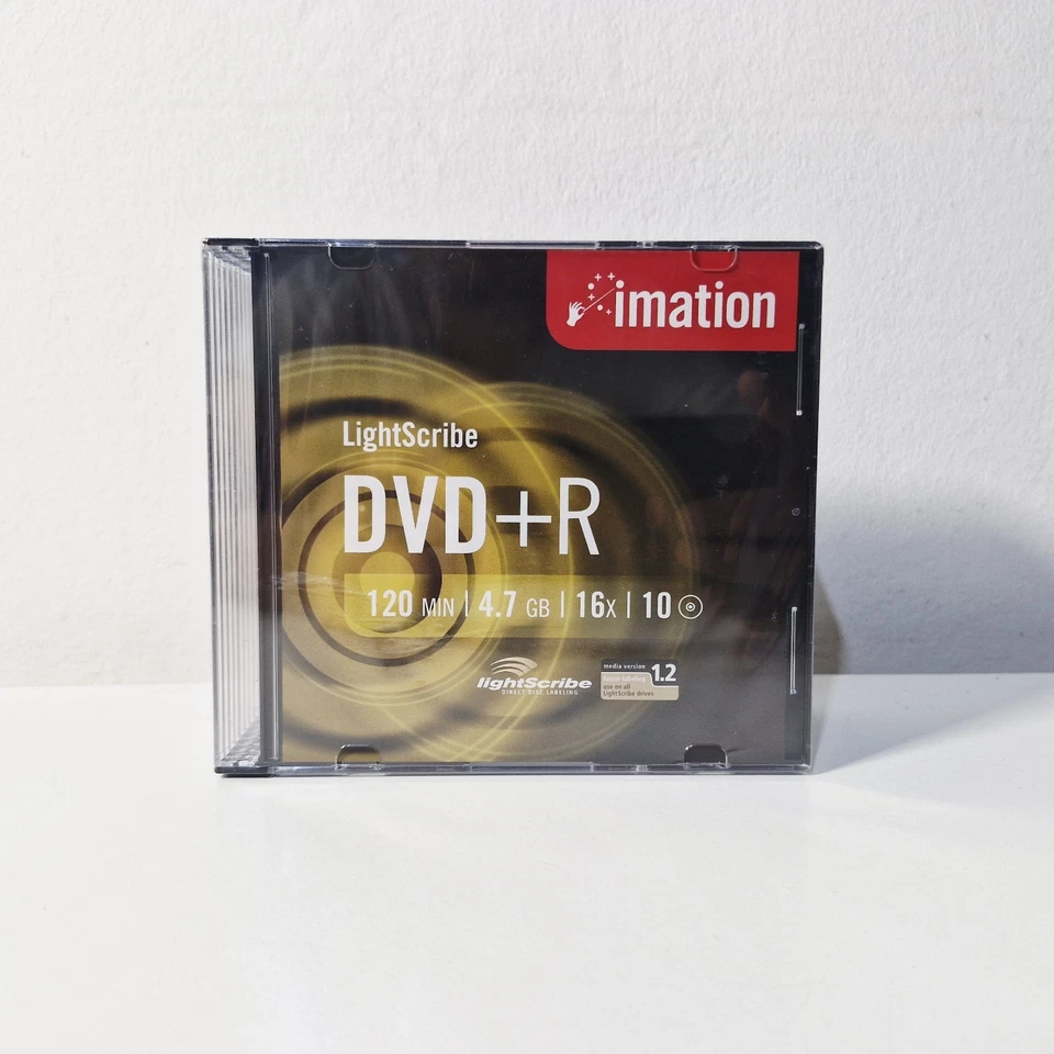 LIGHTSCRIBE IMATION DVD+R 10 Pack  16x10 4.7 gb with slim jewel cases - Image 2 of 4