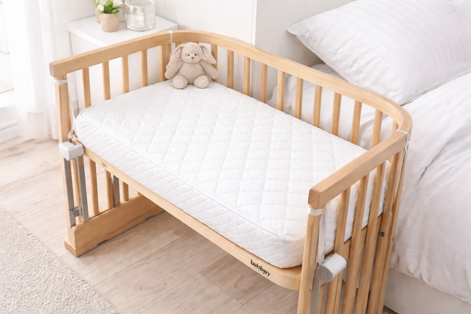 Babybay Original 81 x 42 x 4cm Mattress Deluxe Safety Foam Mattress -Made in UK