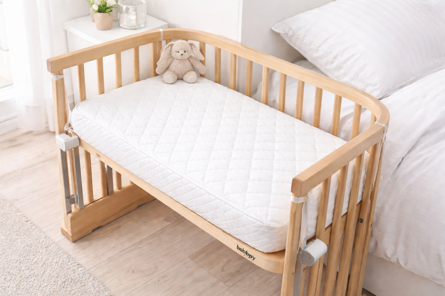 Babybay Original 81 x 42 x 4cm Mattress Deluxe Safety Foam Mattress -Made in UK