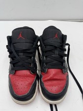 Nike Jordan 1 Low Bred Toe - 6Y Red White Black 553560-161 Shoes Sneakers Nike