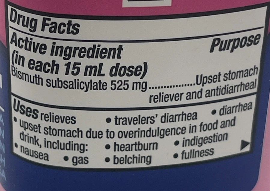 Pepto Bismol Ultra  Liquid original 4OZ : Lot of 3 Exp: 12/26 - Image 2 of 3