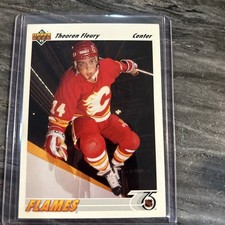 Theoren Fleury 1991-92 Upper Deck #245 Calgary Flames Hockey Card