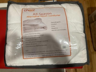 Cheer Collection NEW All Season Down Alternative Hypoallergenic Comforter King