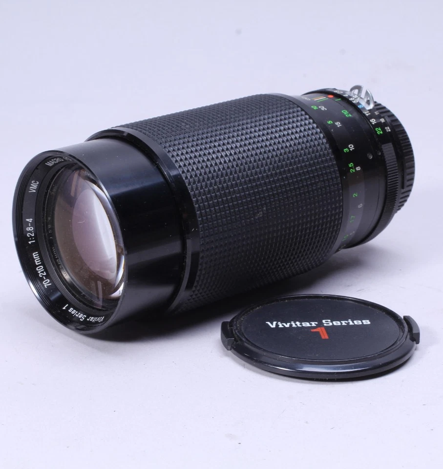 VIVITAR SERIES 1 70-210mm F/2.8-4.0 W FILTER HOOD CAPS NIKON AI-S CLEAN GLASS - Image 4 of 4