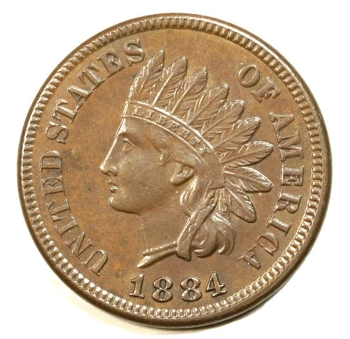 1884 1C BN Indian Cent- Choice UNC- SMH 1623