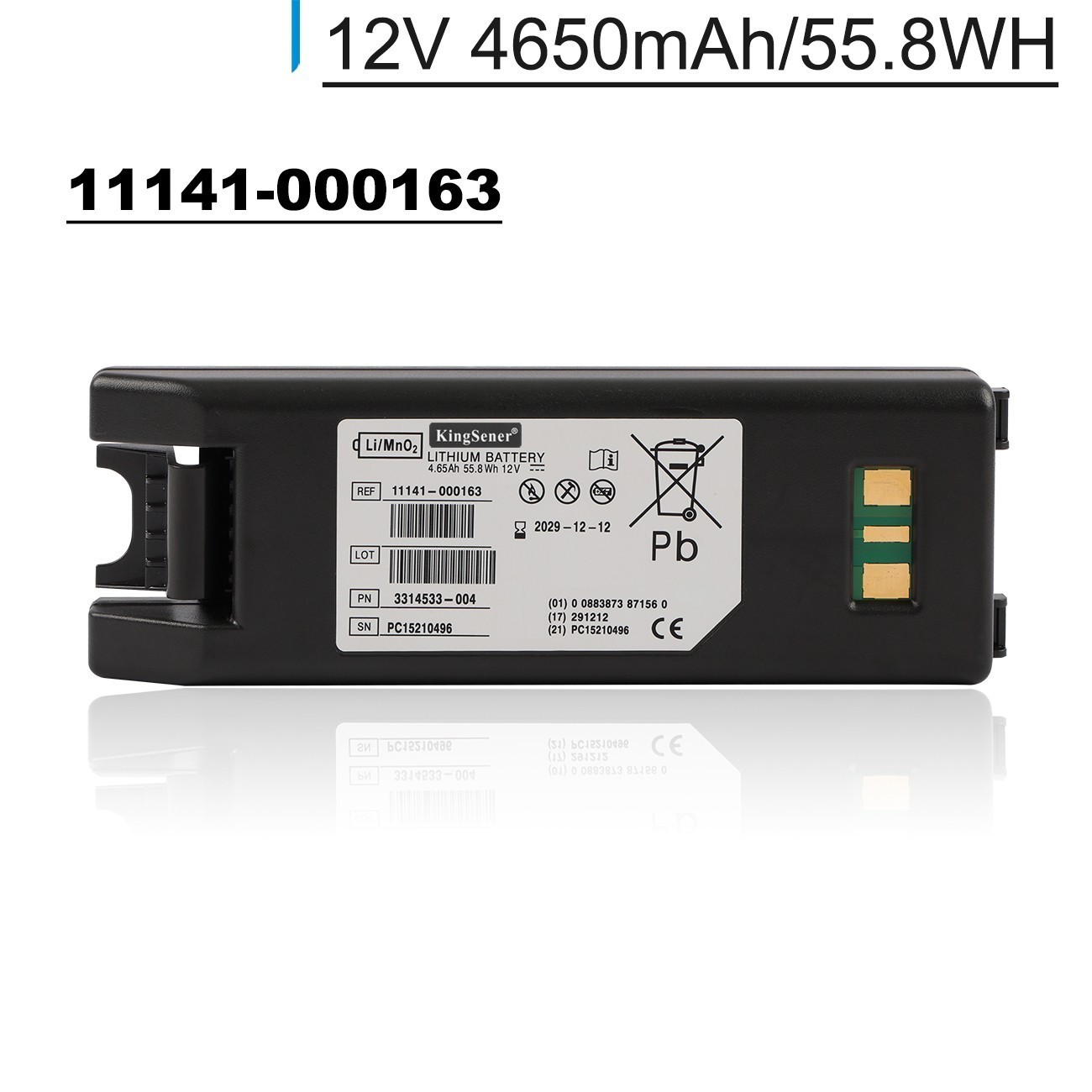 Replacement Battery For 11141-000163 Battery For Physio-Control LIFEPAK CR2 AED