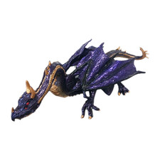 Midnight Mood Dragon Safari Purple Gold Mythical Fantasy Plastic Toy