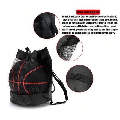 Basketball Tasche Mesh Schulter Sport Rucksack Lagerung Outdoor