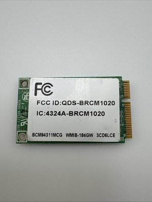 Broadcom QDS-BRCM1020 PCIe 802.11g Wireless WiFi Card BCM94311MCG @CPU84
