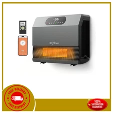 Brightown Smart Wall Heater 1500W Electric Space Heater Alexa Remote 12H
