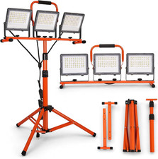 30000 Lumen Led Work Lights With Stand - 3 Adjustable Head Waterproof Foldable 30000 Lumen Led Work Lights With Stand - 3 Adjustable Head Waterproof Foldable