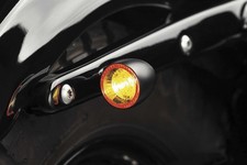 Kuryakyn Bullet 1000 Rear Marker Light Red/Red/Amber Satin Black