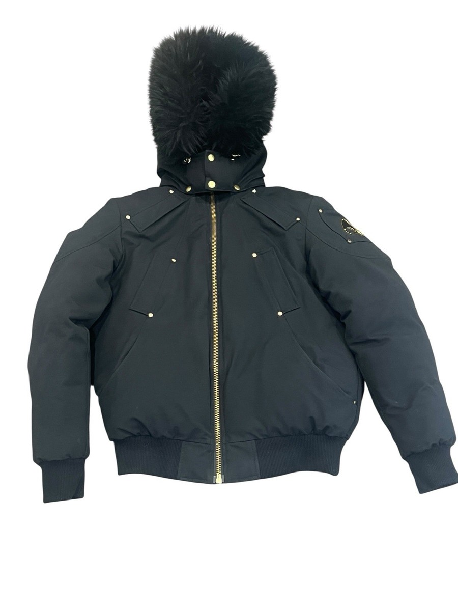 Moose Knuckles Mens Original Shearling Ballistic Bomber