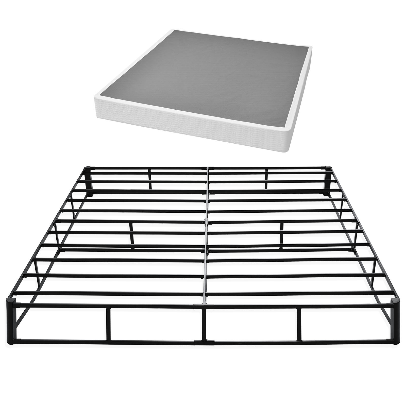 With Fabric Cover Box Spring 79.1l X 75.8w X 9.1h In