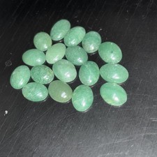 10 x 14 mm Oval Green Aventurine Cabochon Gemstone
