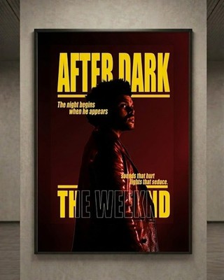 The Weeknd After Dark Aesthetic Music Poster Wall Art Print