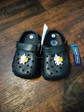 Pacific Dreams Kids Black Unicorn Clogs Comfort Insole Slip On Shoes Size 6/EU25